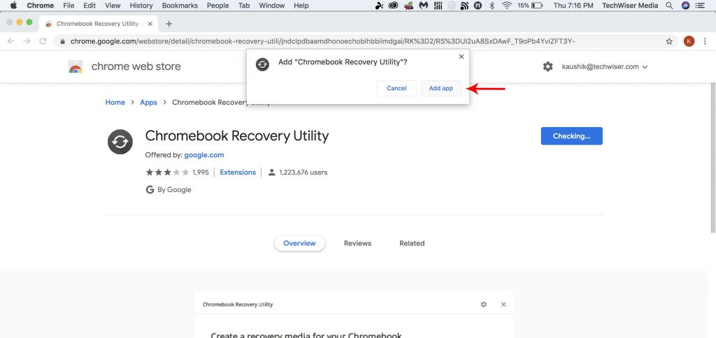 google chrome app for macbook air